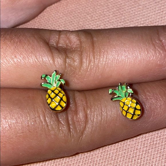 Pineapple Stud Earrings - Picture 1 of 3